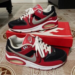 Nike Air Max Red and Black Sneakers